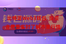 比特派Web3钱包  投资者需要实时了解市集行情