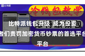 比特派钱包升级  成为投资者们责罚加密货币钞票的首选平台